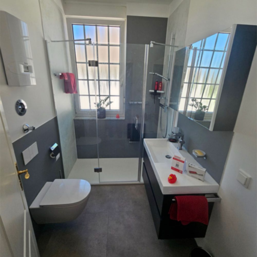 Badsanierung mit einer Walk-In Dusche in Ratingen 5